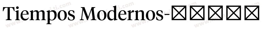 Tiempos Modernos字体转换